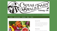 Desktop Screenshot of camasswalefarm.com